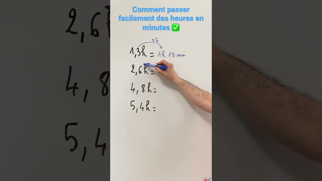 Comment passer des heures en minutes facilement ✅
