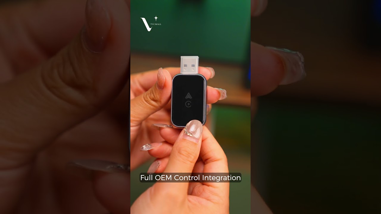 2 in 1 Wireless Carplay Android Auto Car Adapter Wired to Wireless Bluetooth WiFi USB Dongle