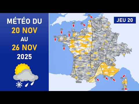 Météo du Jeudi 20 au Mercredi 26 Novembre 2025