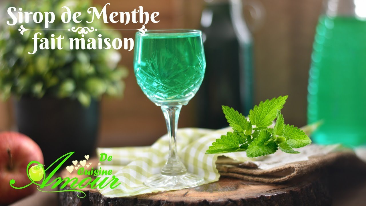 sirop de menthe fait maison, boisson rafraichissante pour ramadan et l'été.