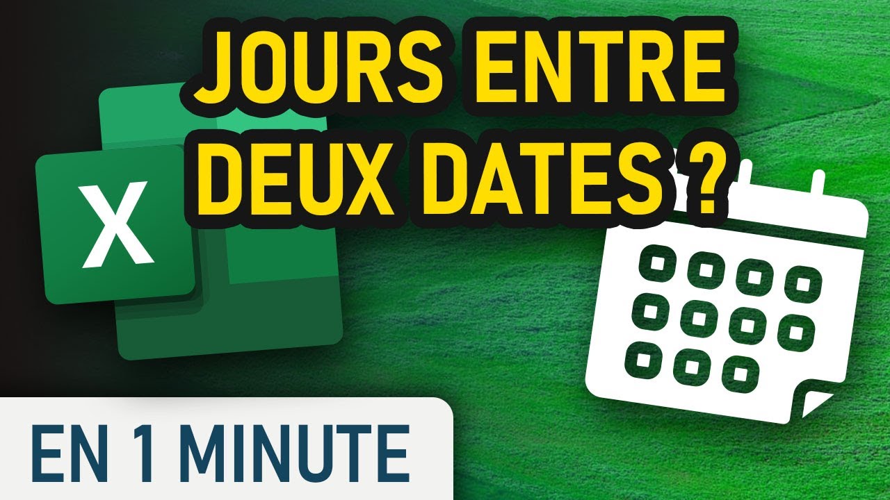 Calculer le nombre de jours entre deux dates sur Excel