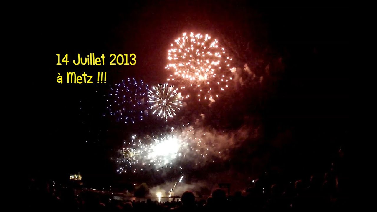 Feu d'artifice du 14 Juillet 2013 à Metz en intégralité !