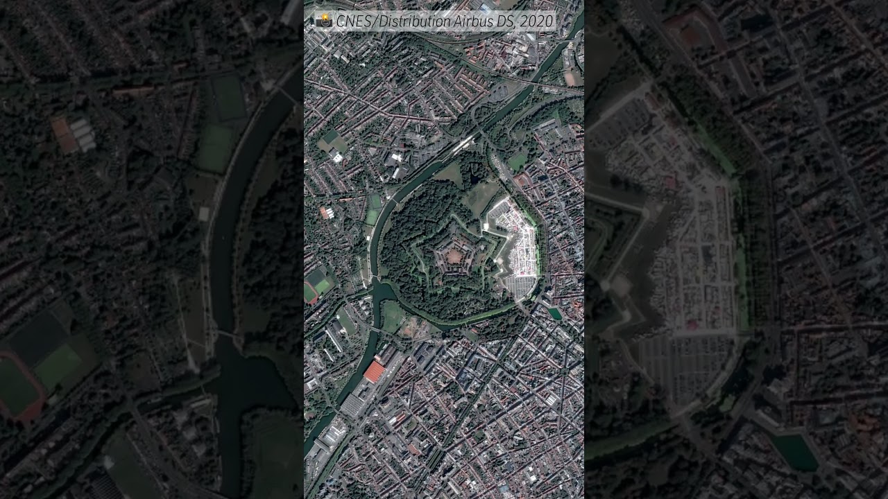 La citadelle de #Lille depuis l’espace 🇫🇷🛰️ #hebdomaterre #france