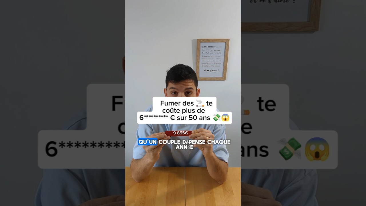 Fumer te coûte plus de 600 000€ sur 50 ans ! #budget