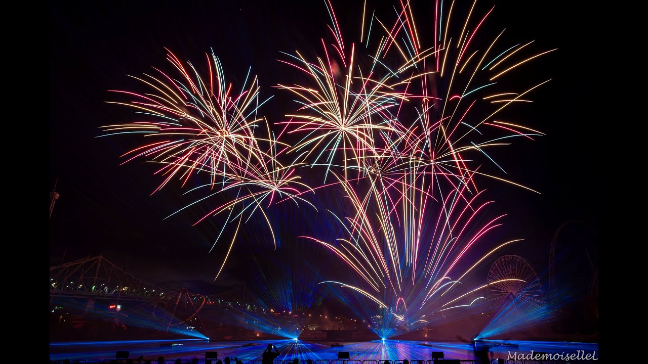 Feux d'artifice de la Suisse 2025 ''fireworks'' par la firme SUGYP à La Ronde pour l'I.F.L.Q