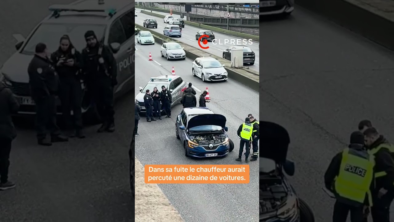 Il percute 10 voitures sur le périphérique parisien après un refus d'obtempérer !