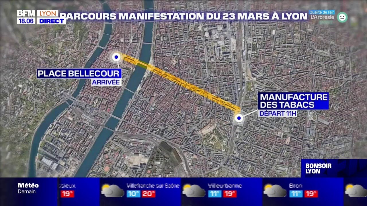 Nouvelle manifestation prévue ce jeudi à Lyon