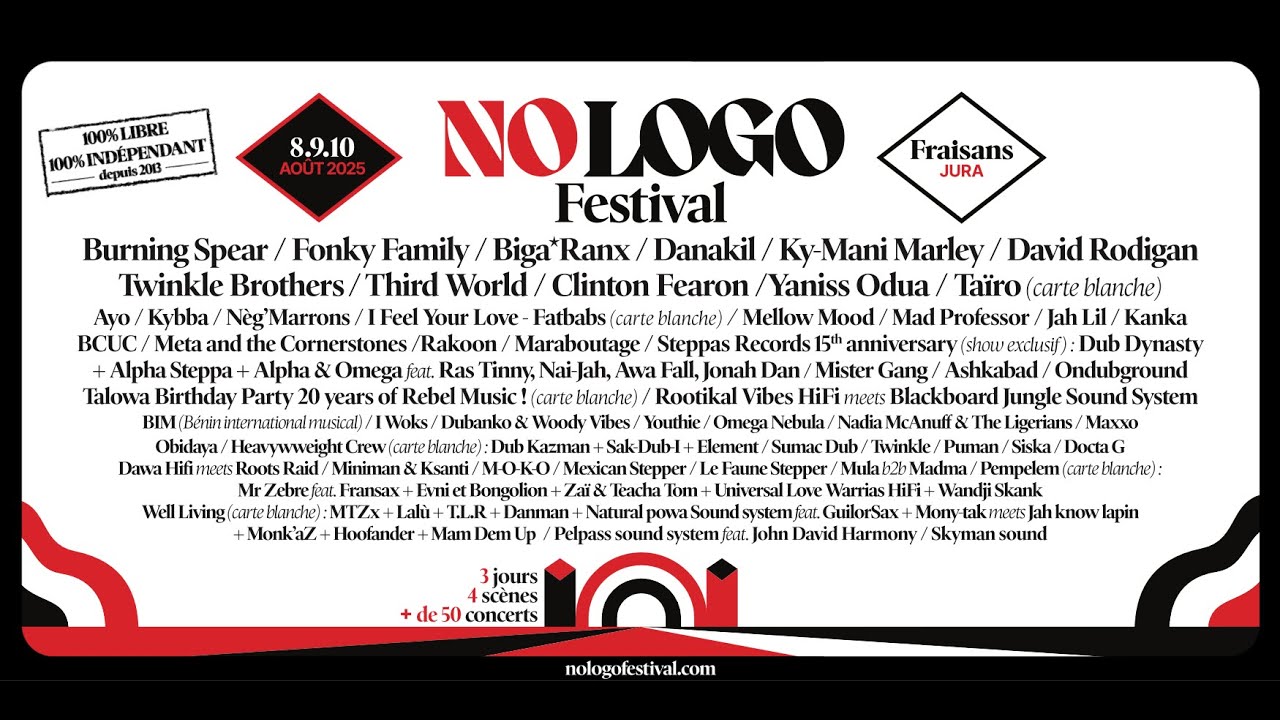 No Logo 2025 : la programmation complète !