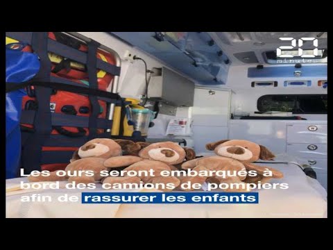 A Rennes, des peluches embarquent avec les pompiers pour rassurer les enfants