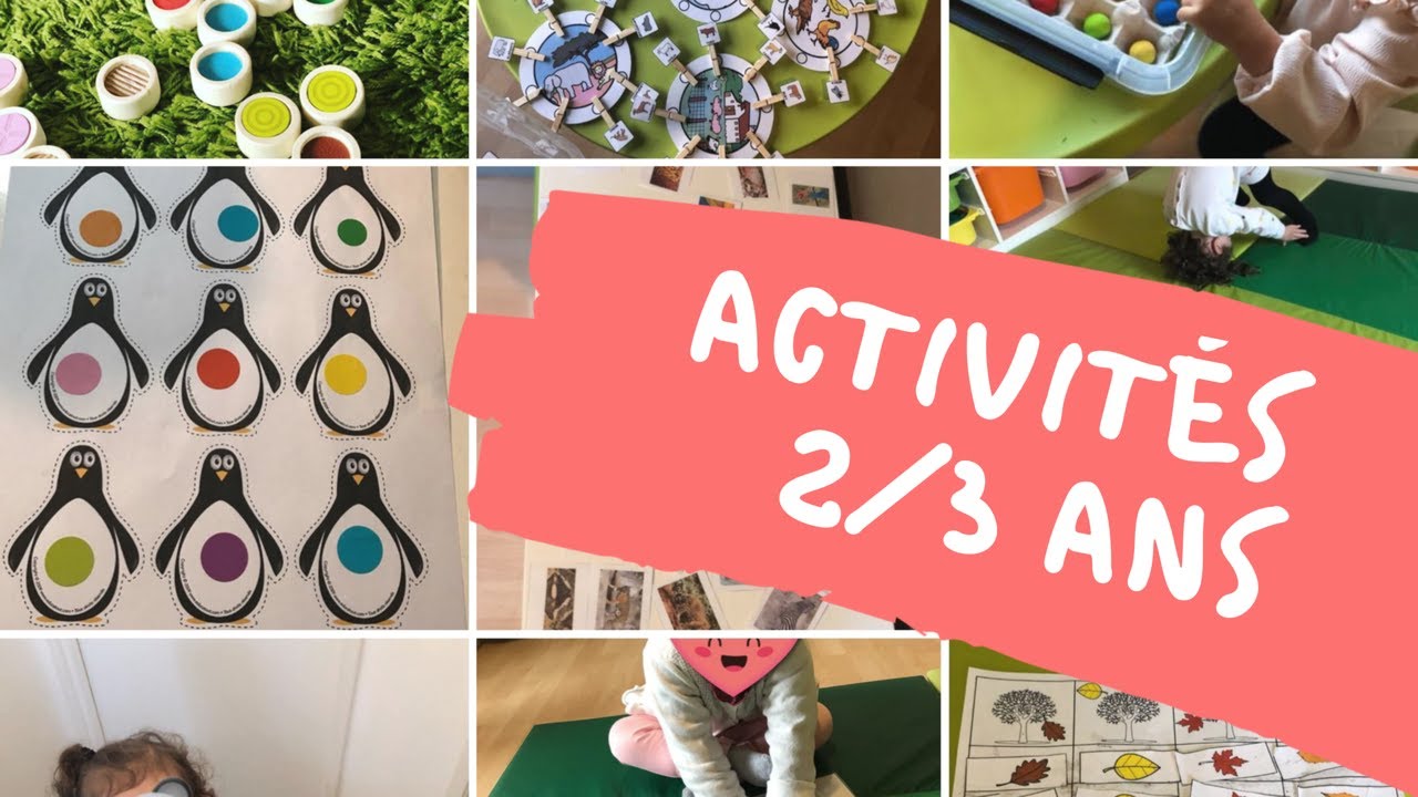 15 idées d'activités pour les 2/3 ans