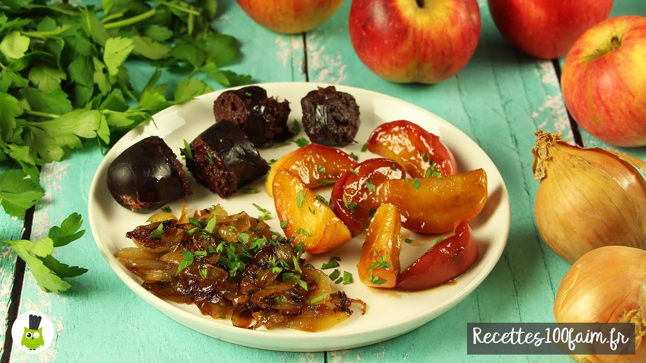 🍎 Boudin noir aux pommes & oignons confits
