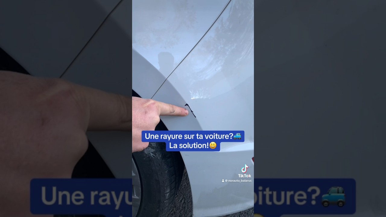 Réparation rayure carrosserie voiture