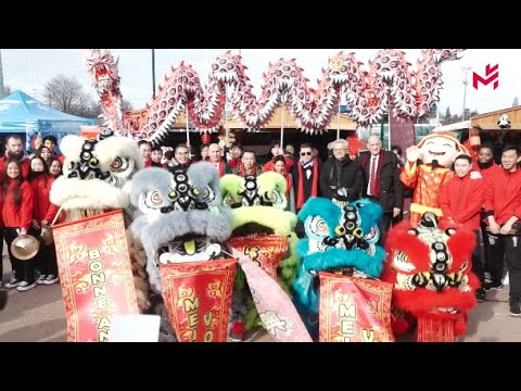 Le club de foot AJ Auxerre célèbre le Nouvel An chinois lors de la 20e journée de Ligue 1 !