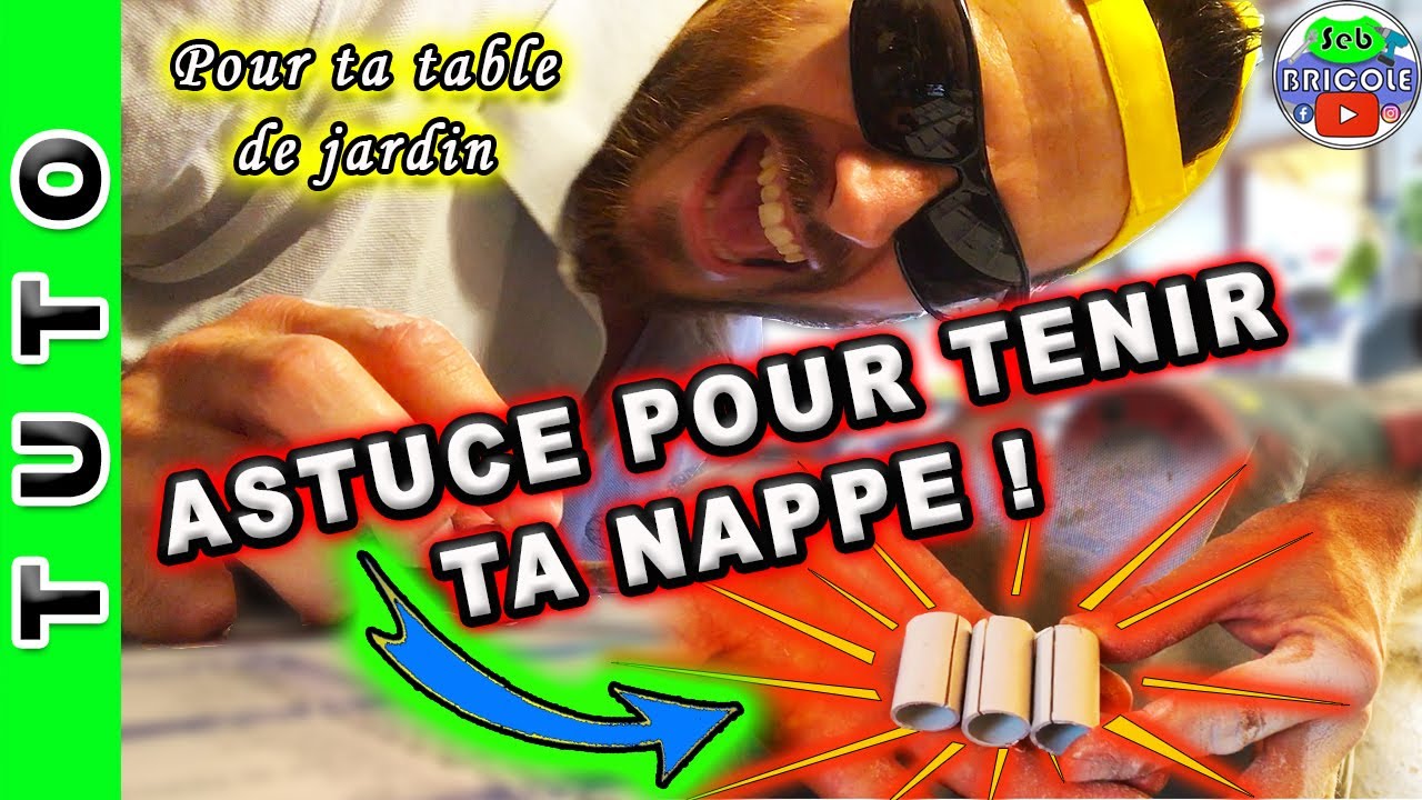 [💡TUTO💡] COMMENT FABRIQUER DES CLIPS POUR TENIR LA NAPPE SUR TA TABLE DE JARDIN 💪