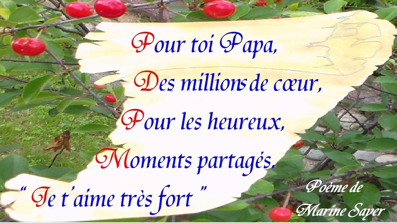Fête des Pères et Anniversaires : Poésie pour les Papas