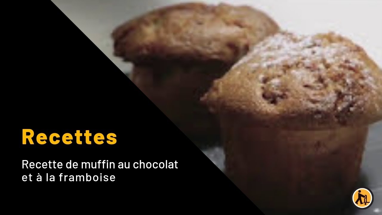 Recette de muffin au chocolat et à la framboise