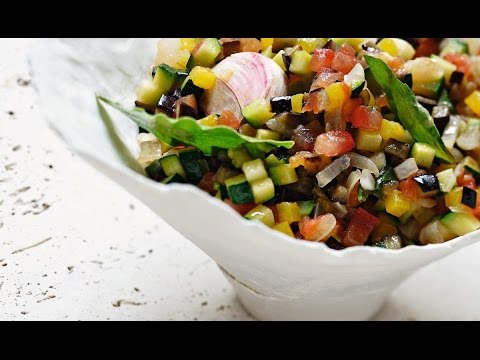 Fine ratatouille au basilic par Alain Ducasse