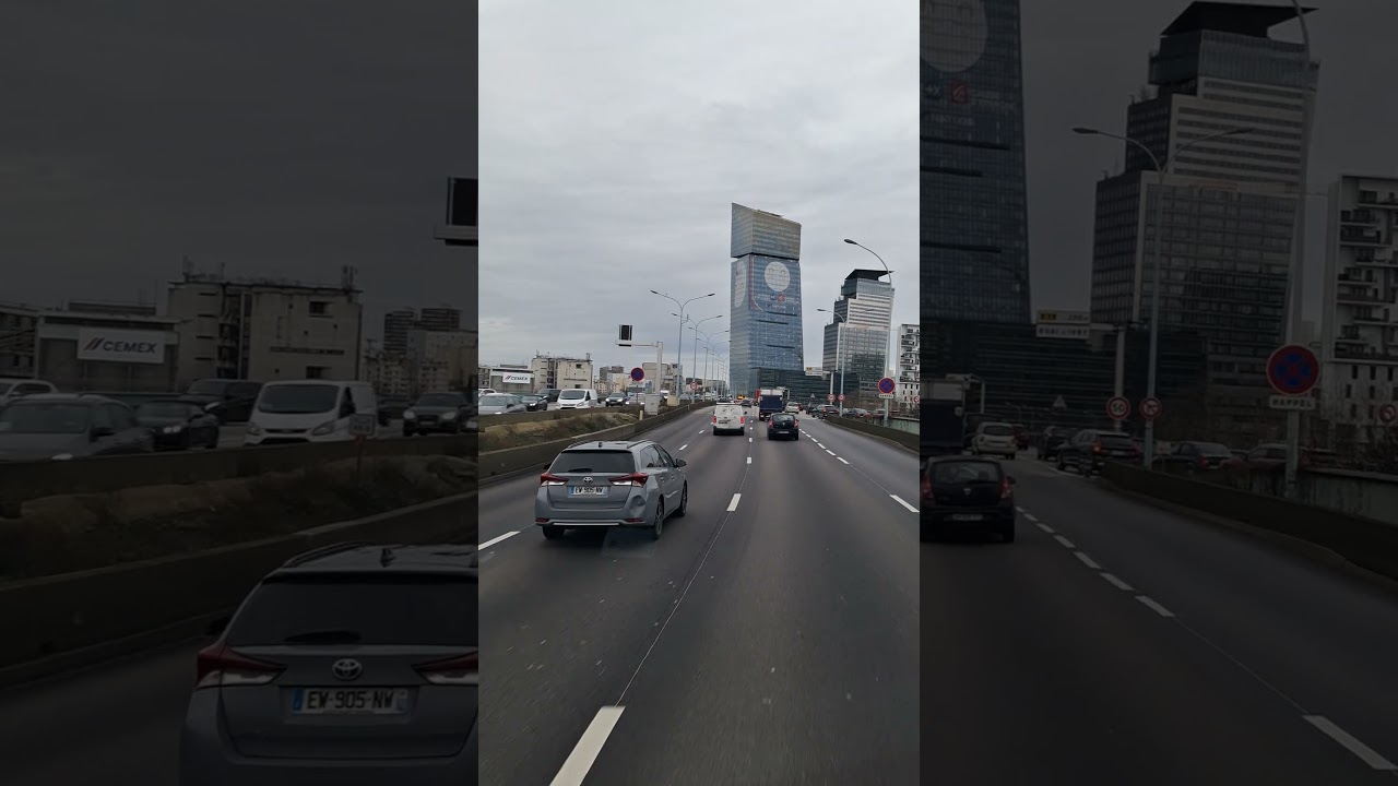 Le boulevard périphérique à Paris,  janvier 2025.