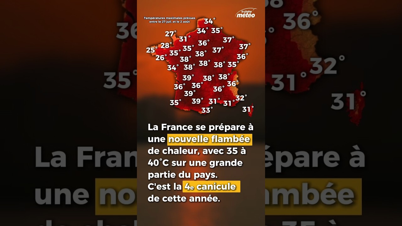 La 4ème canicule de l'année