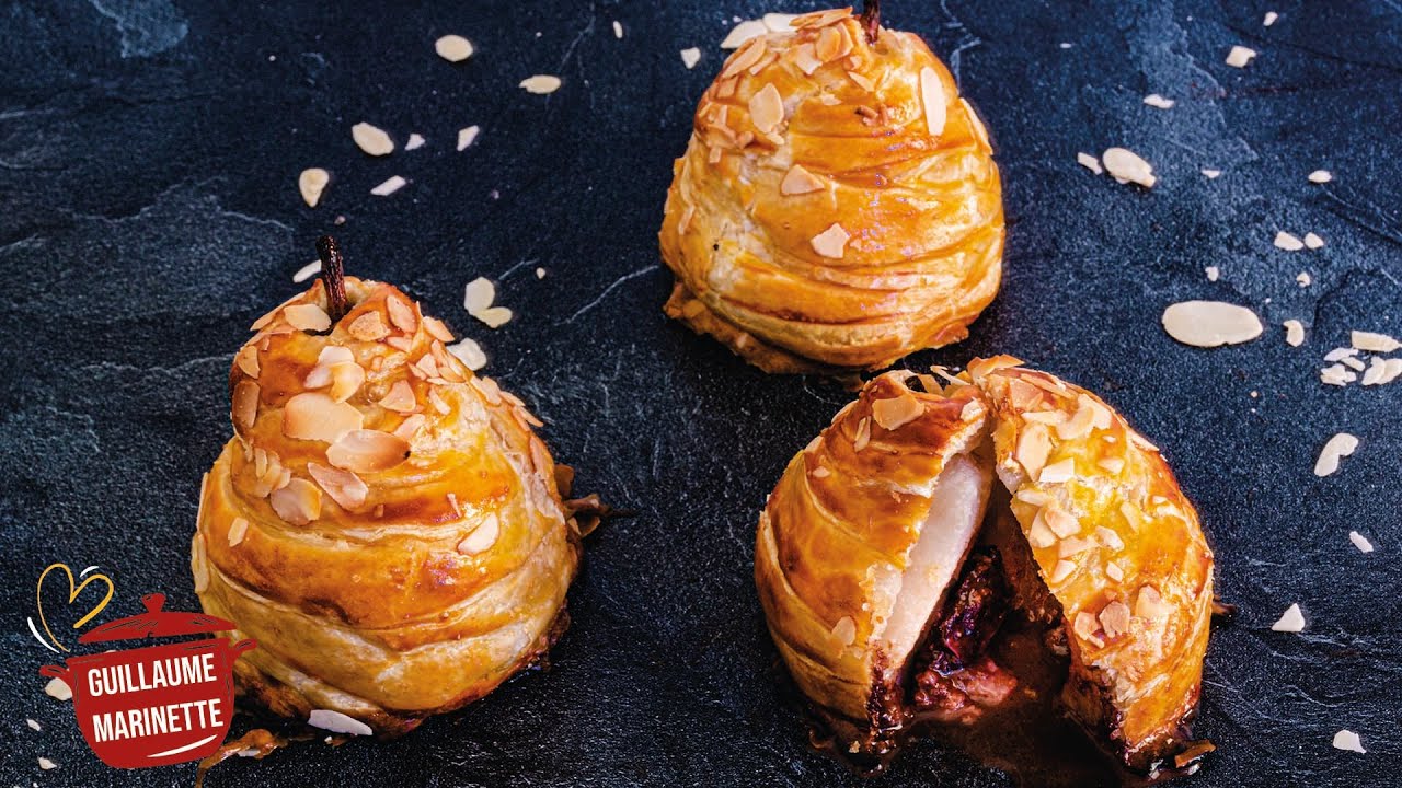 Poire feuilletées au chocolat ! Recette facile et rapide !