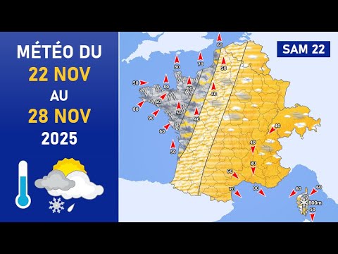 Météo du Samedi 22 au Vendredi 28 Novembre 2025