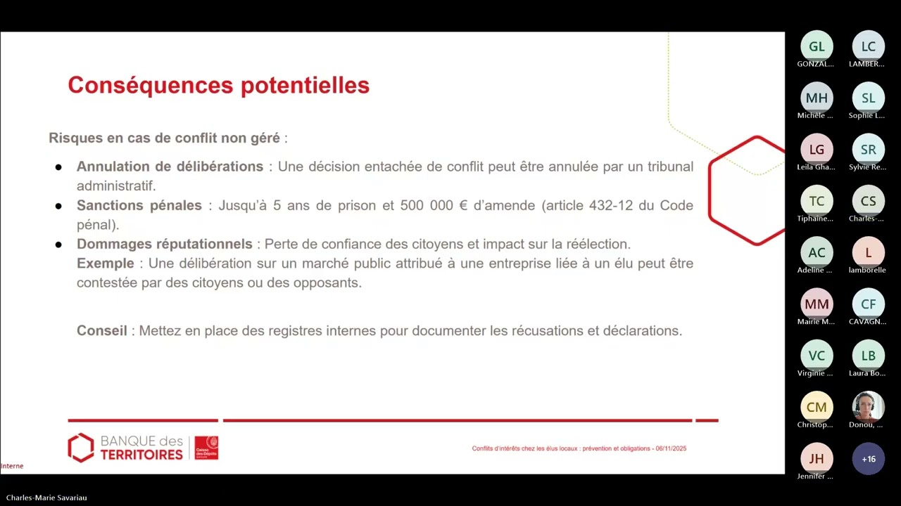 Élections municipales 2026 : Déontologie et prévention des conflits d’intérêt - Replay du 6 nov 2025