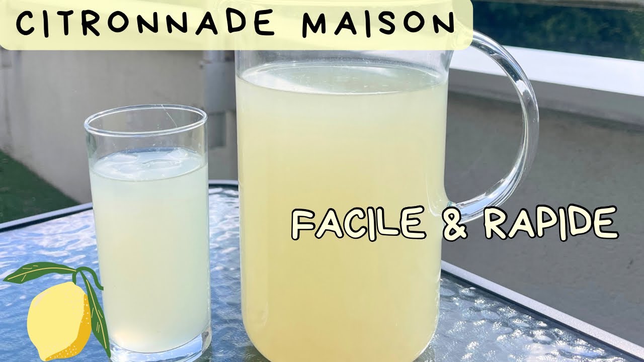 🍋 Citronnade maison | FACILE ET RAPIDE