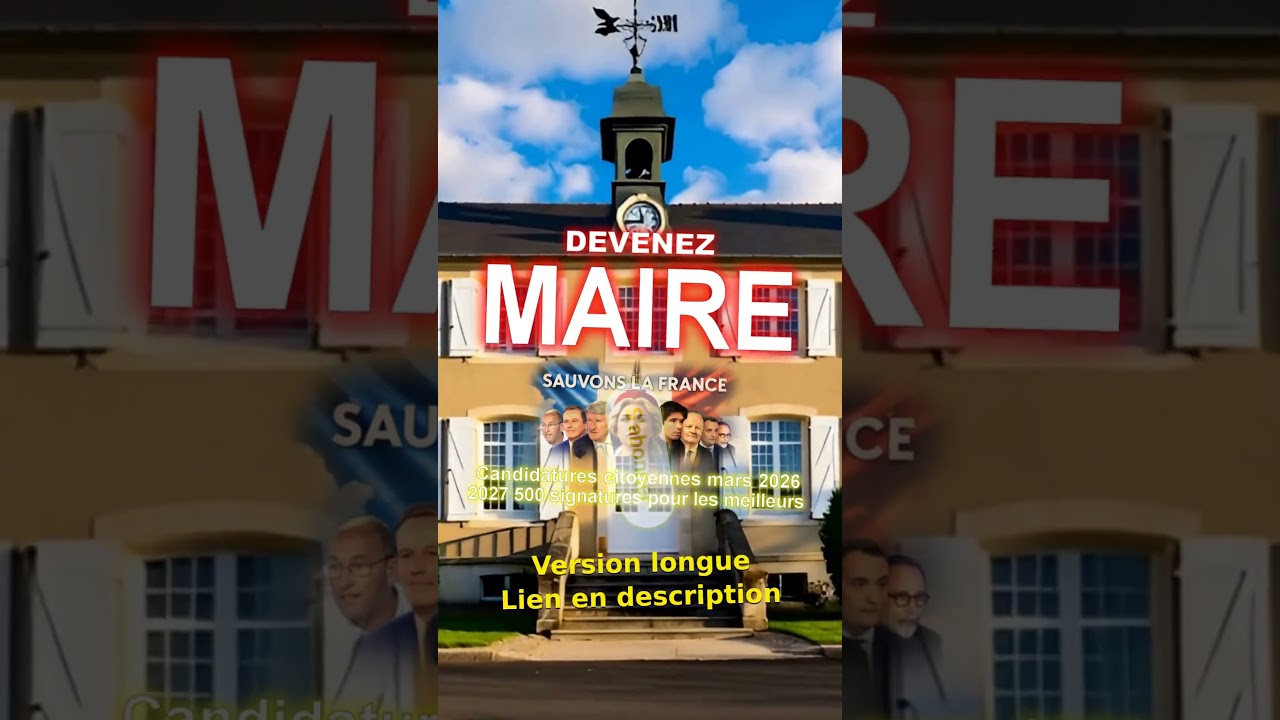 Candidats de la France libre. Municipales 2026, le plan Prendre le pouvoir . Vivants pr reconstruire