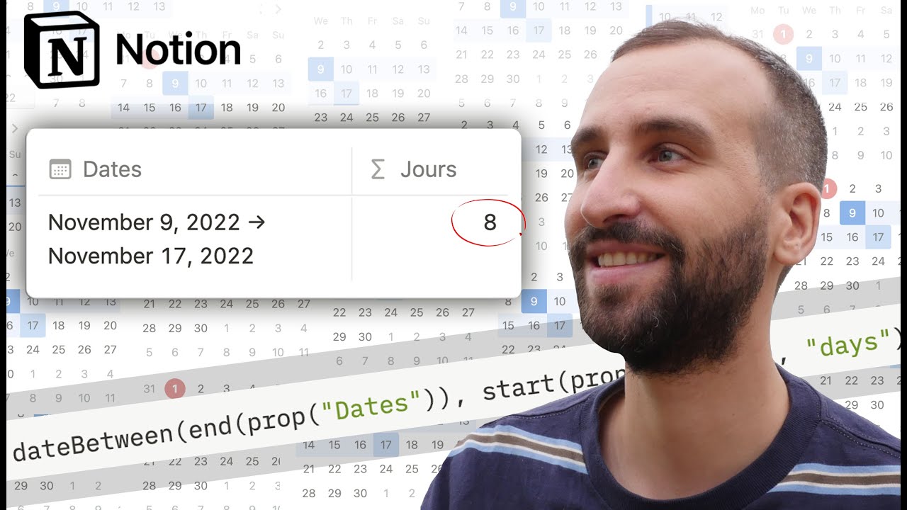 Calculer le nombre de jours entre deux dates sur Notion (tutoriel)