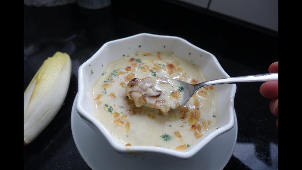 Soupe de chicon(endives) | Avec un délicieux confit de chicon