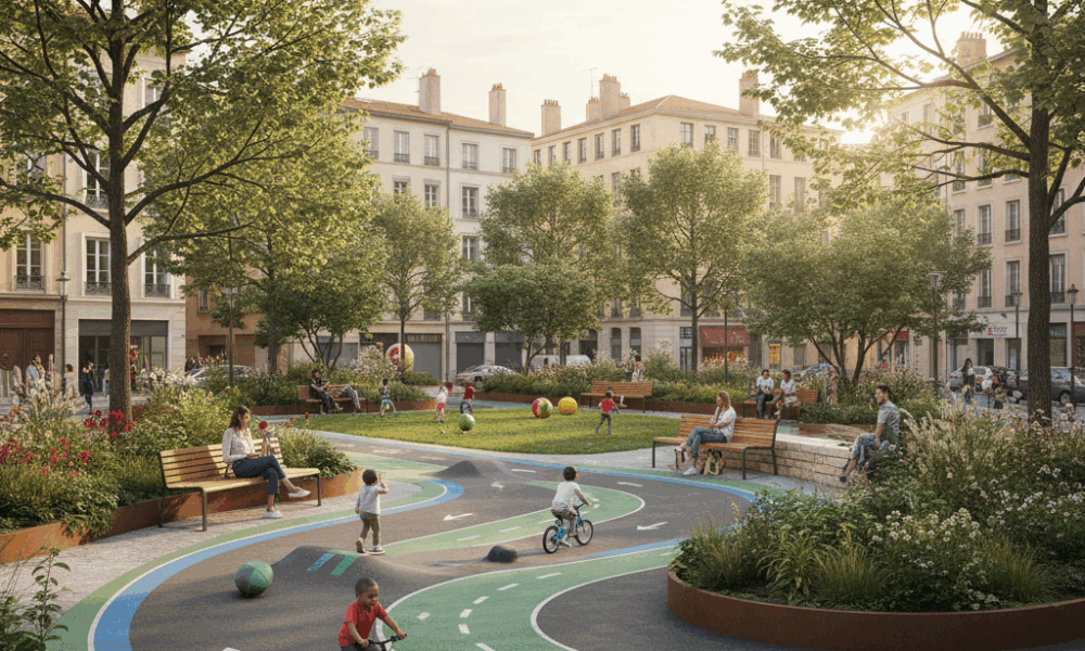 découvrez la transformation spectaculaire d'un ancien parking à lyon devenu une oasis verte, un exemple inspirant de renouveau urbain et d'espace naturel en pleine ville.