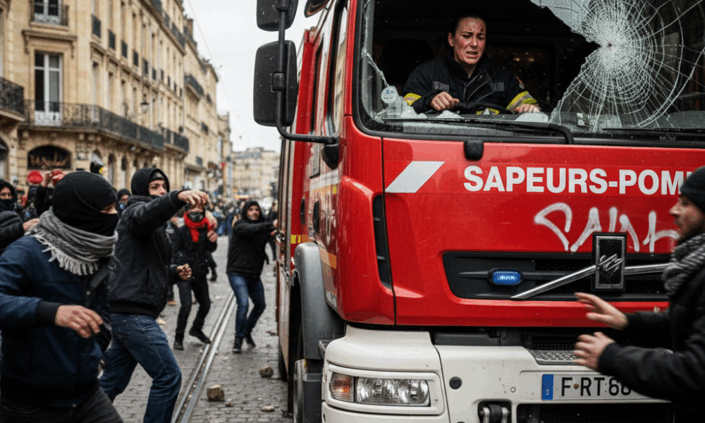 à bordeaux, une voiture de pompiers a été prise pour cible par des jets de pierres, blessant la conductrice. découvrez les détails de cet incident.