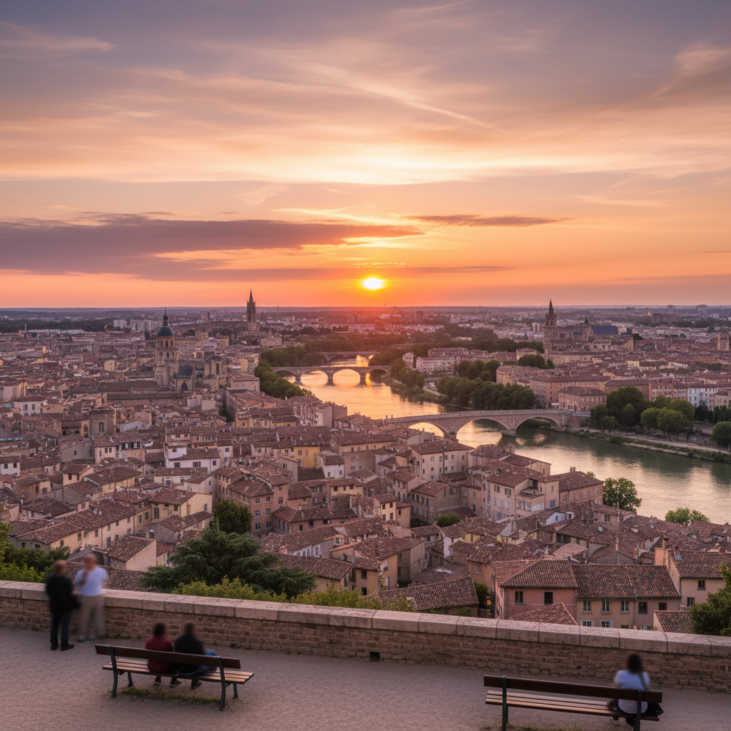 découvrez les meilleurs spots pour admirer un coucher de soleil à toulouse et profitez d'un panorama inoubliable sur la ville rose.