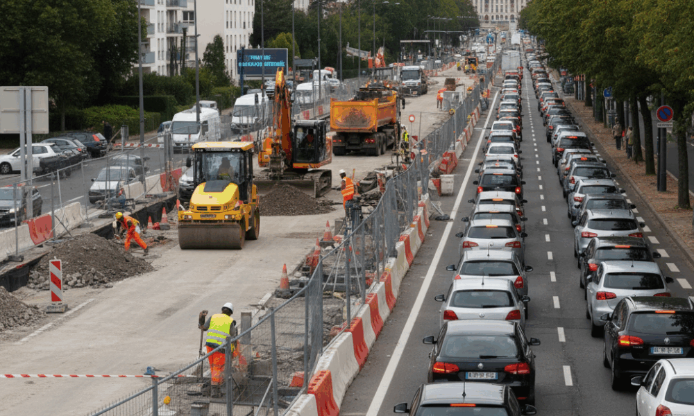dijon : travaux de réaménagement du boulevard périphérique jusqu'au 28 novembre, entraînant de fortes perturbations de la circulation. planifiez vos déplacements en conséquence.