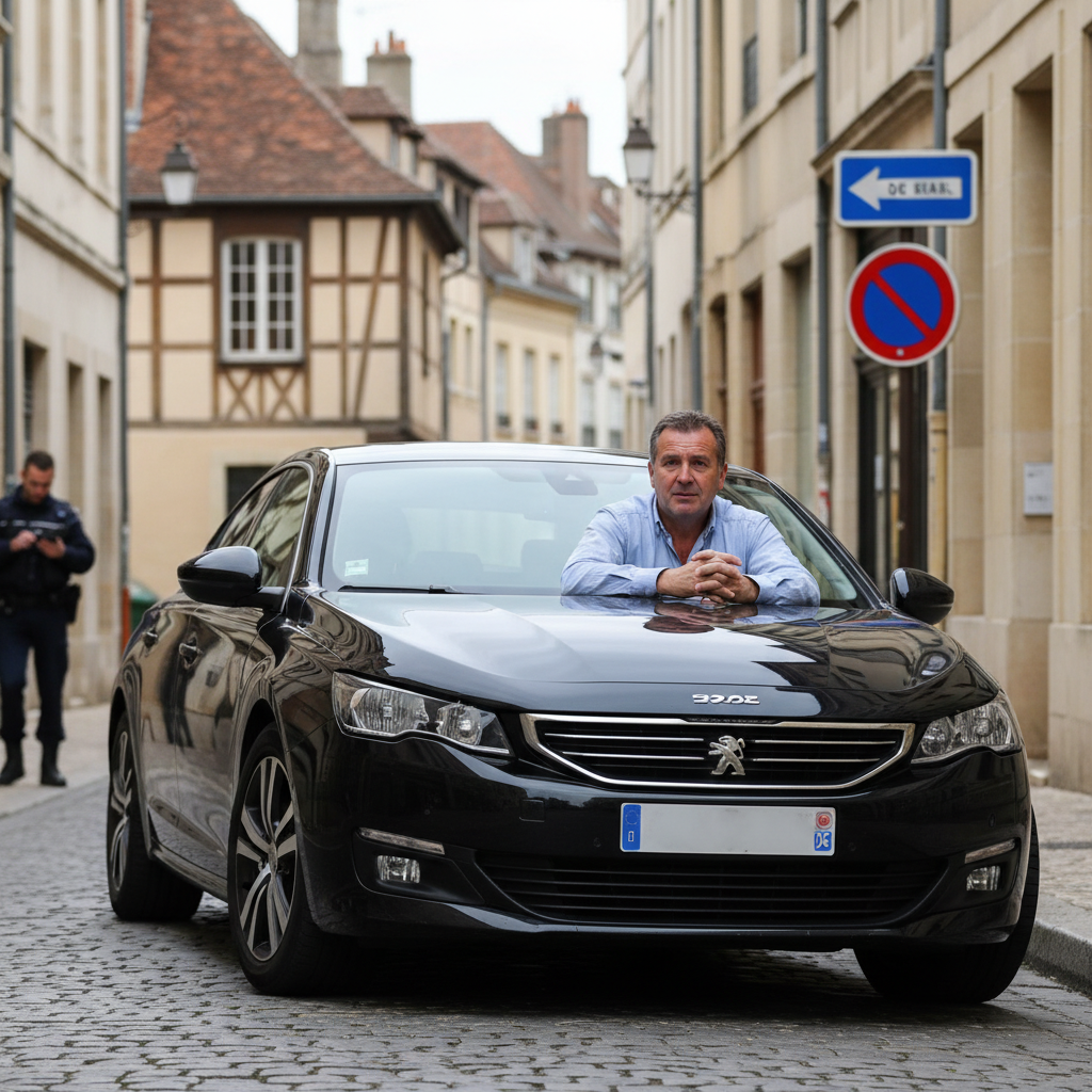 à dijon, un conducteur verbalisé pour conduite à contresens explique sa situation en affirmant qu'un salarié était au volant. découvrez les détails de cette affaire et la défense avancée.