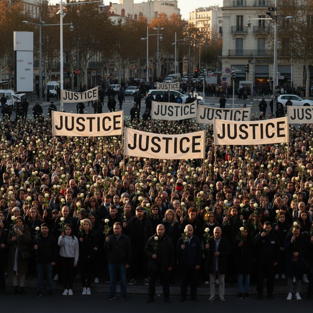 suivez en direct la marche de plus de 6000 personnes à marseille, unies pour mehdi, frère d’amine kessaci, contre le narcotrafic. un mouvement fort pour la justice et la solidarité.