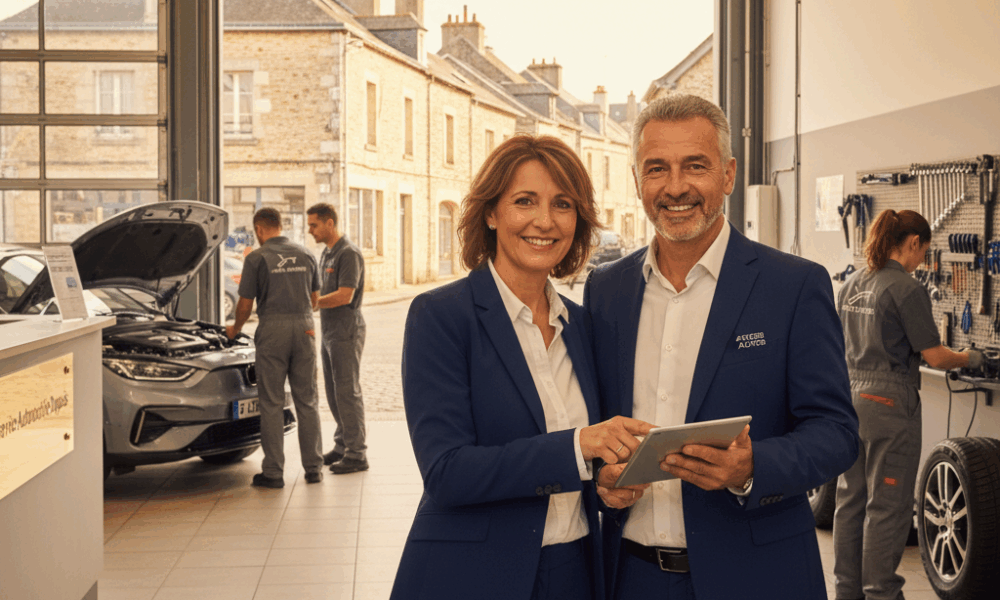 découvrez comment un couple de cadres unis par leur passion a relevé le défi de reprendre un centre auto et réussit ensemble leur nouvelle aventure entrepreneuriale.