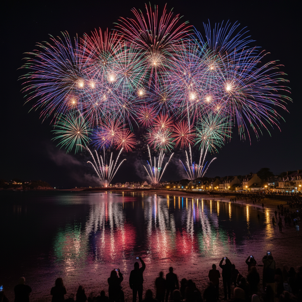 assistez au feu d’artifice de bénodet 2025 et vivez un spectacle magique et inoubliable qui illuminera le ciel de couleurs éclatantes pour toute la famille.