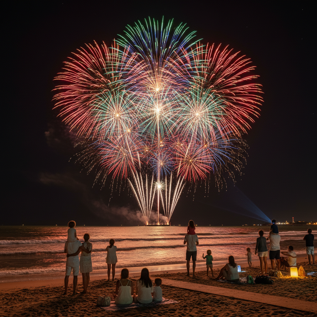 découvrez le feu d’artifice de saint-brevin 2025, un spectacle pyrotechnique éblouissant à ne pas manquer sur la côte, réunissant magie, lumière et émotions pour toute la famille.