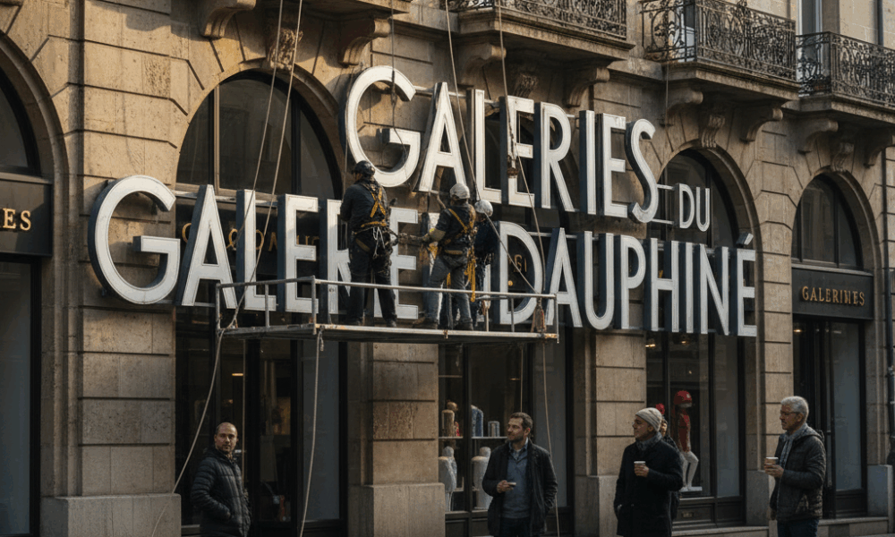 découvrez la fermeture historique des galeries lafayette à grenoble ce matin, marquant la fin d'une ère pour l'enseigne emblématique dans la ville.