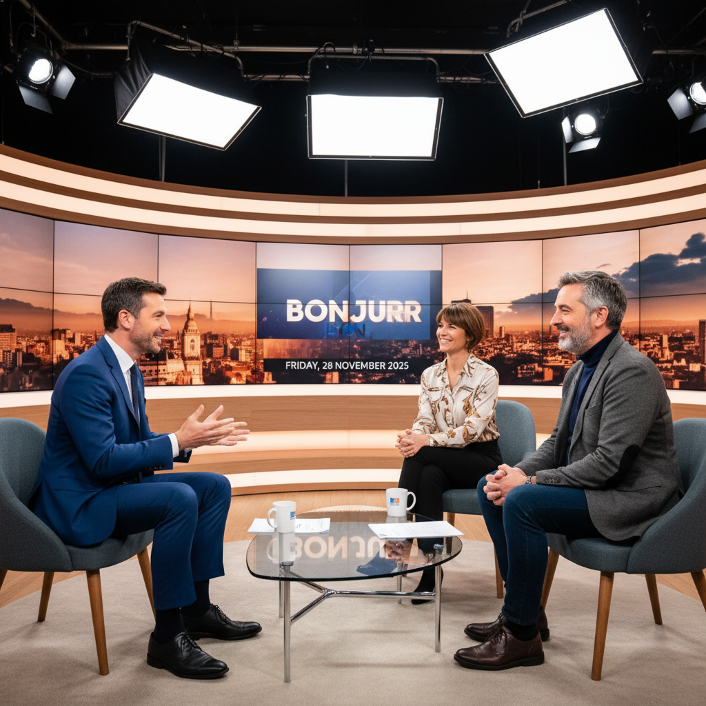 découvrez les invités exceptionnels d'antoine xerri et eric garcia dans l'émission bonjour lyon du vendredi 28 novembre 2025, avec des discussions passionnantes et des actualités locales.