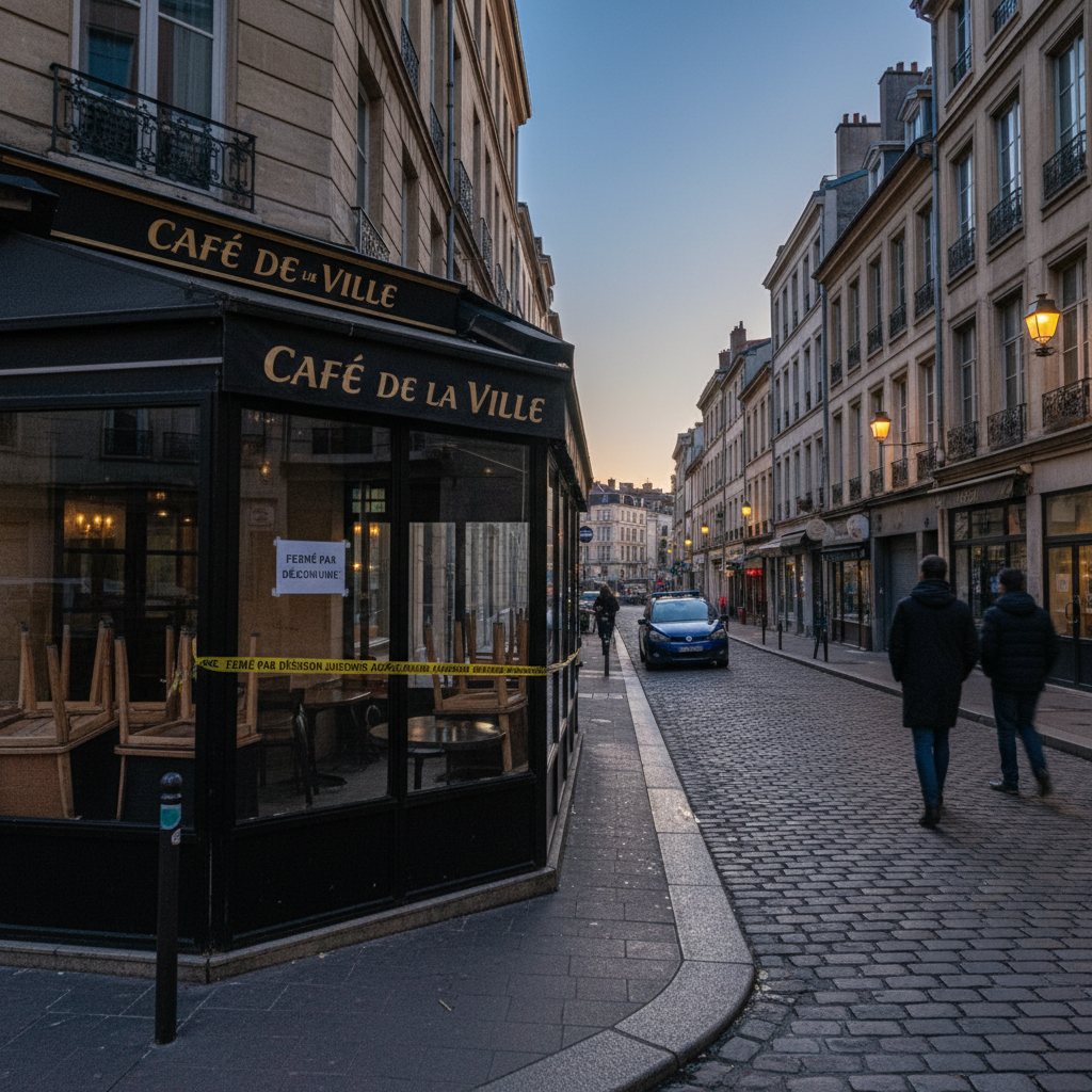 la préfecture de lyon ordonne la fermeture immédiate d'un café devenu un repaire de trafiquants de drogues et de violences armées, renforçant la sécurité locale.