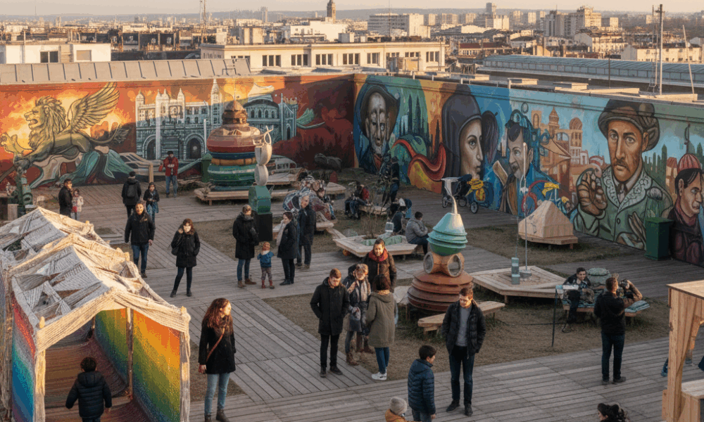découvrez le festival airt de famille à lyon, installé à perrache et prolongé jusqu'au 4 janvier pour des moments en famille inoubliables.