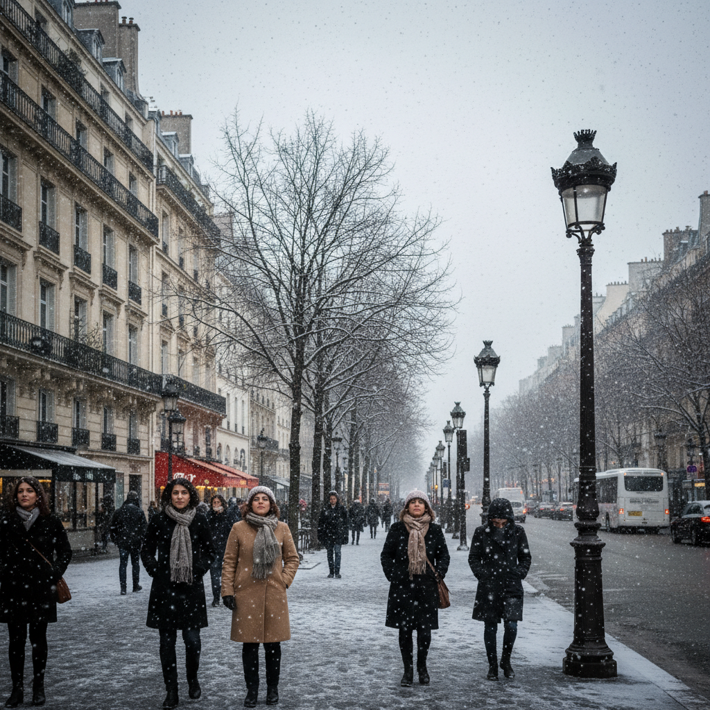 découvrez la baisse brutale des températures à paris et en île-de-france, annonçant l'arrivée des premiers flocons de neige de la saison.