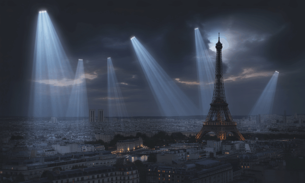 découvrez l'origine des mystérieux rayons lumineux qui illuminent le ciel nocturne de paris et plongez dans cette fascinante énigme céleste.