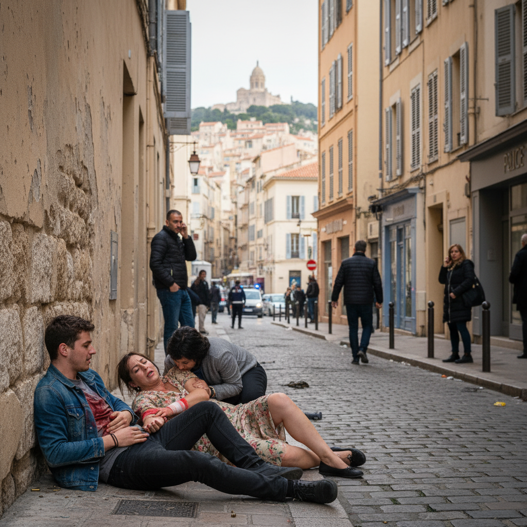 découvrez les détails tragiques des tirs en plein cœur de marseille, où deux personnes ont été blessées par balles. suivez les dernières informations sur cet incident grave.
