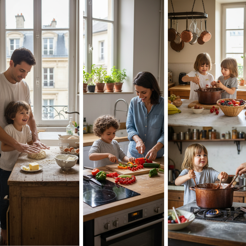 découvrez trois ateliers gourmands à paris et ses environs pour partager des moments conviviaux et apprendre à cuisiner en famille avec votre enfant.