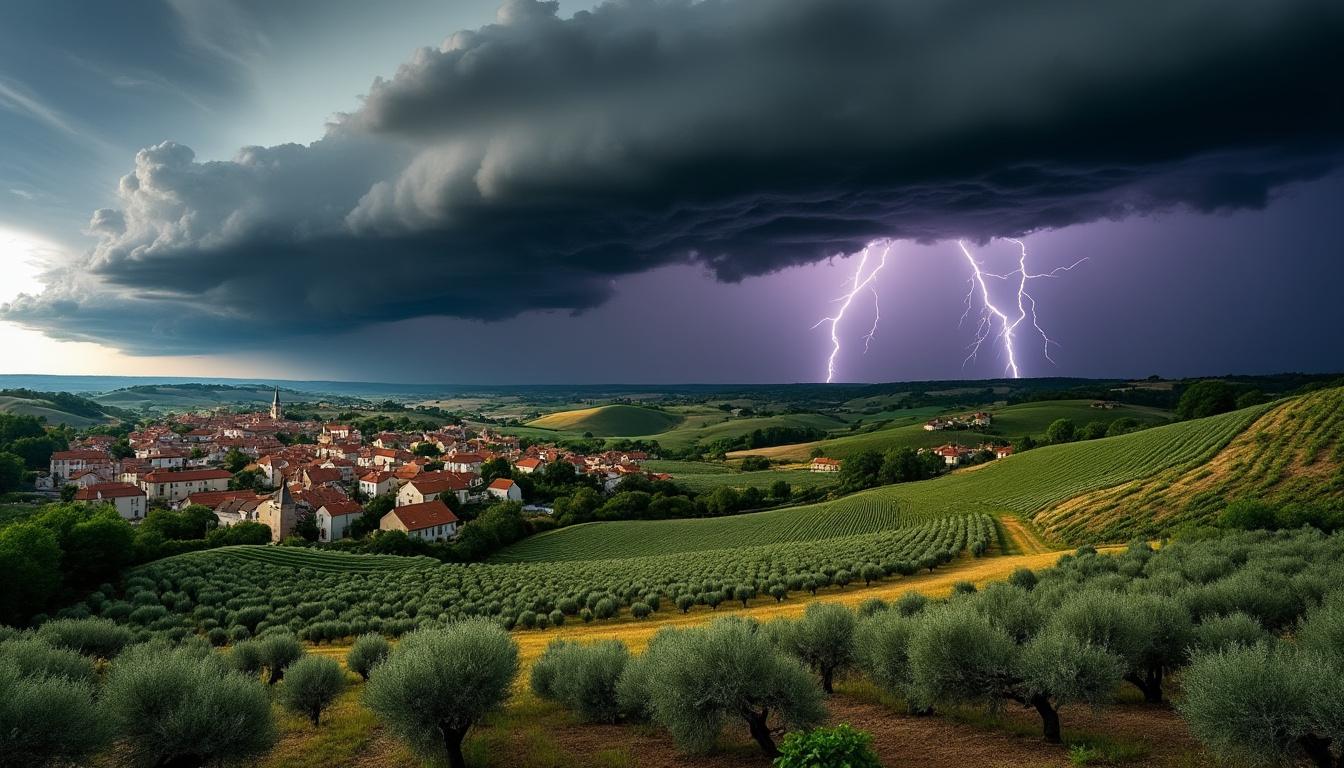 découvrez quels départements sont concernés par l'alerte orage du 25 juin 2025 et restez informés pour votre sécurité.
