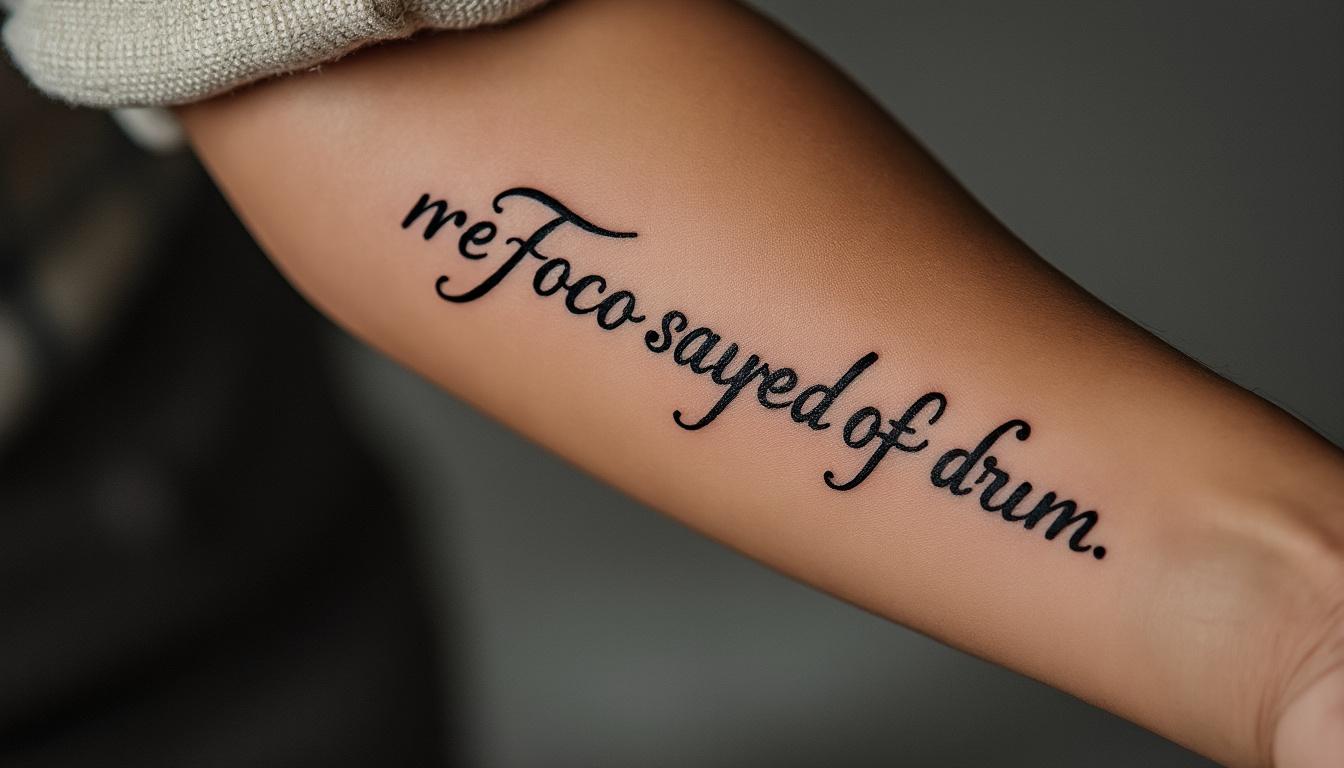 découvrez des idées de phrases tatouées avec des citations fortes et symboliques pour s'inspirer et exprimer votre personnalité à travers un tatouage unique.