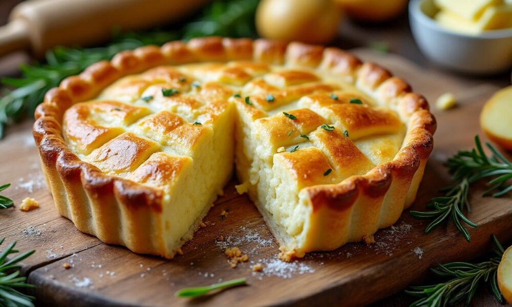 découvrez la recette traditionnelle de la tourte aux pommes de terre, un plat savoureux et réconfortant, expliqué étape par étape pour réussir facilement chez vous.